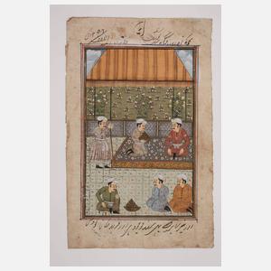 Konvolut indopersische Miniaturmalereien