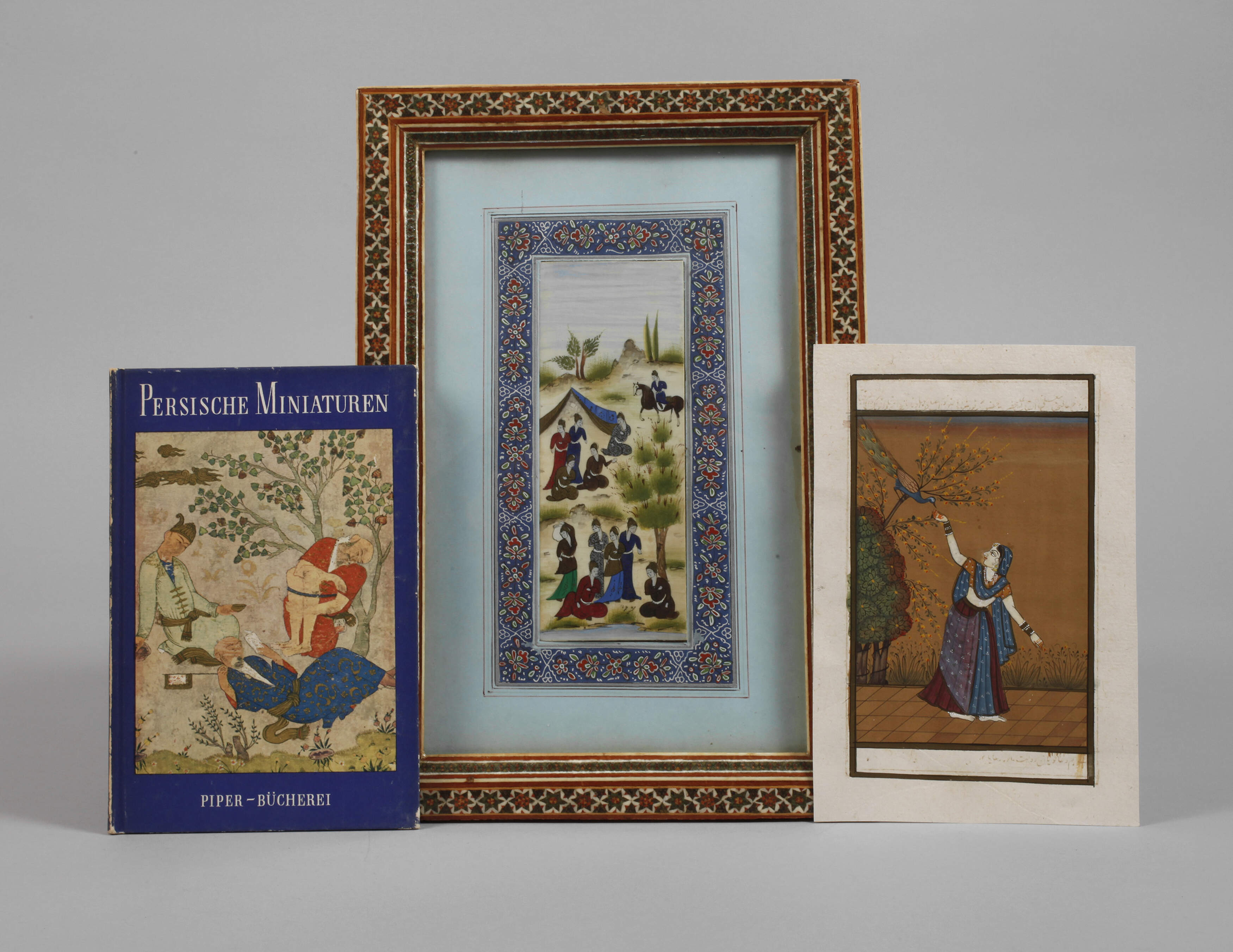 Zwei persische Miniaturmalereien