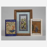 Zwei persische Miniaturmalereien111