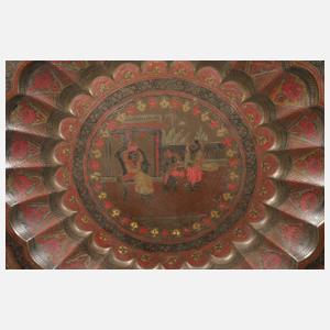 Große indopersische Zierplatte