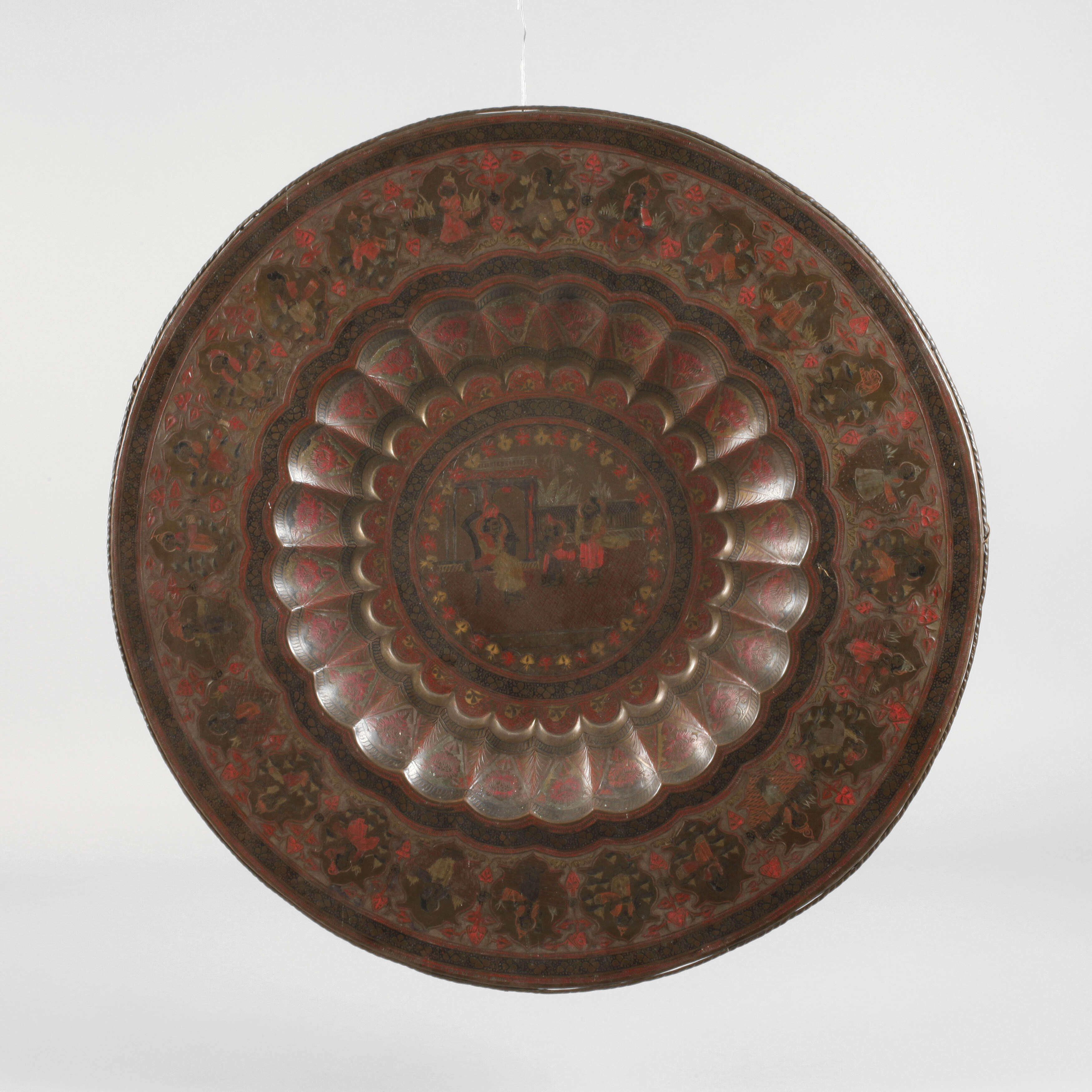 Große indopersische Zierplatte