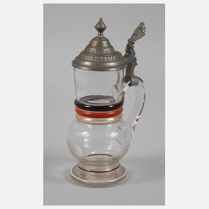 Patriotischer Glaskrug