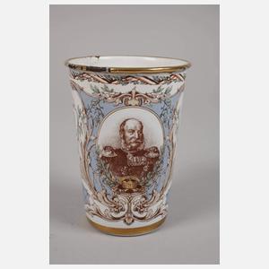 Andenkenbecher Kaiser Wilhelm I.