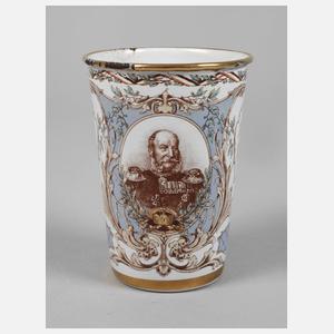 Andenkenbecher Kaiser Wilhelm I.