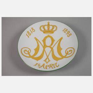 Meissen Jubiläumsteller Königin Marie von Hannover