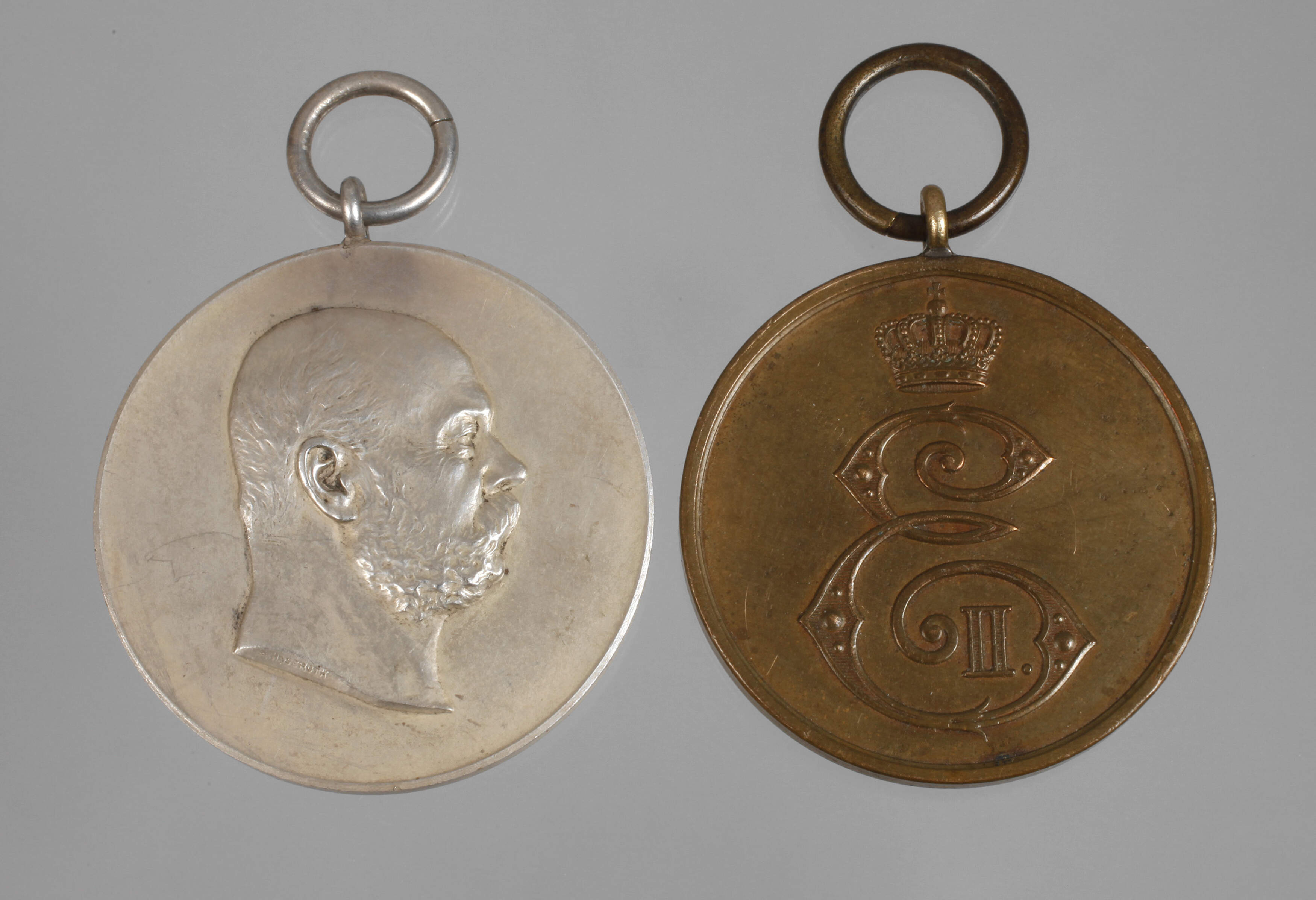 Zwei Medaillen Sachsen Altenburg