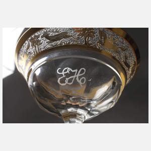 Paar Likörgläser aus dem Service Erich Honeckers