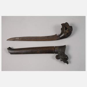 Fünf orientalische Blankwaffen