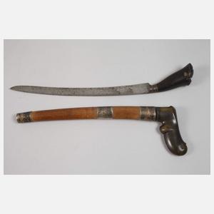 Fünf orientalische Blankwaffen