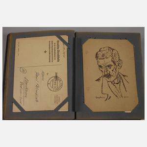 Konvolut Postkarten 1. und 2. Weltkrieg