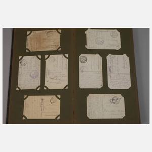 Ansichtskartenalbum und Feldpost 1. Weltkrieg