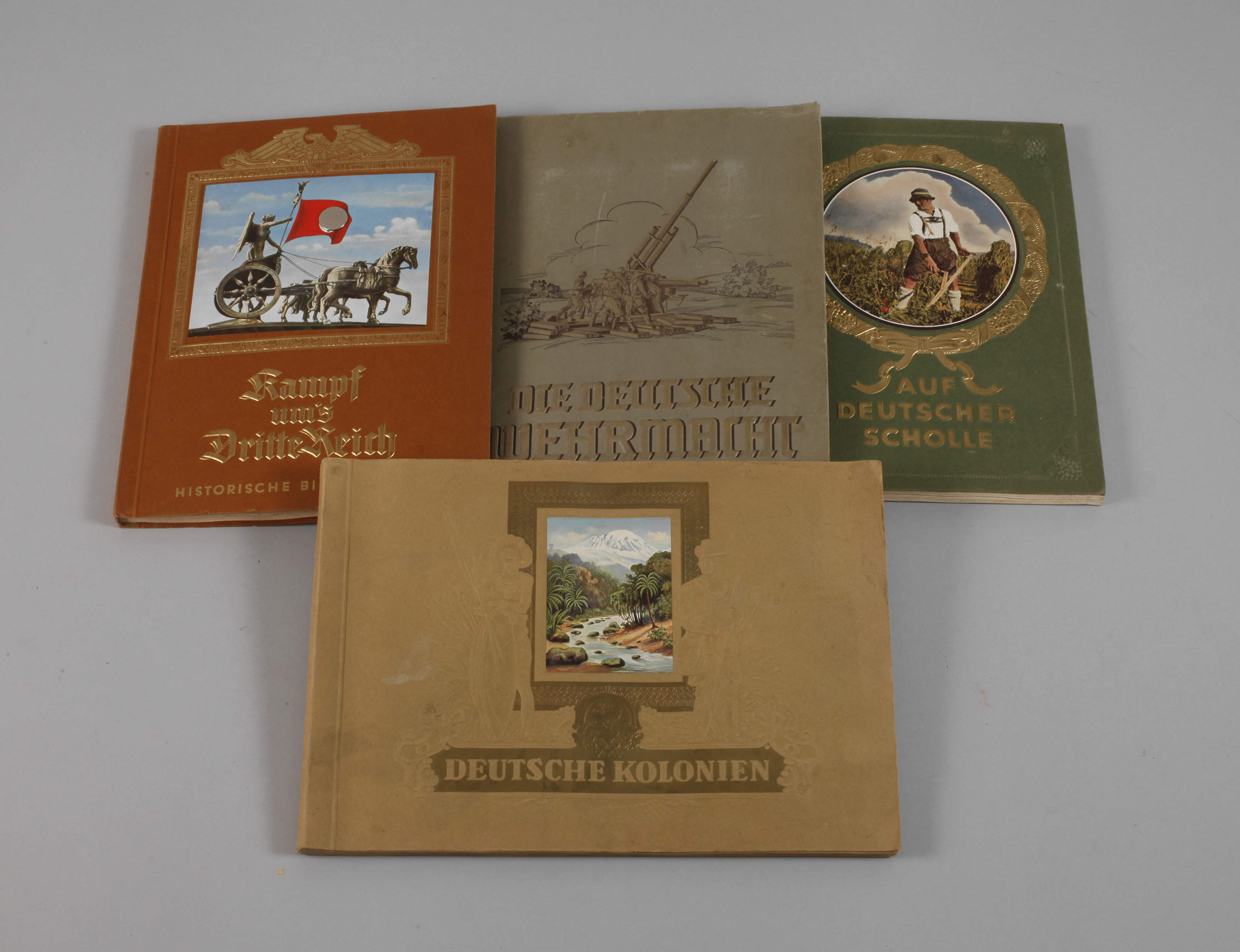 Vier Sammelbilderalben 3. Reich