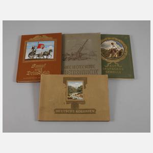 Vier Sammelbilderalben 3. Reich