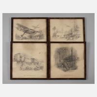 H. Zweig, Vier Zeichnungen 2. Weltkrieg111