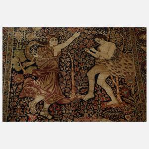 Seltener Bildteppich Kirman