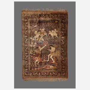 Seltener Bildteppich Kirman