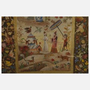 Große Seidenmalerei