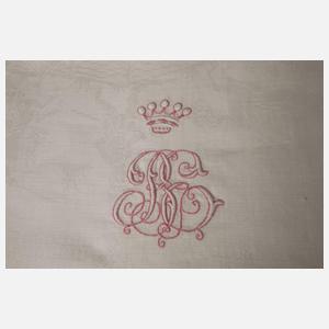 Gebilddamast-Prachttafeltuch mit Hamburger Wappen