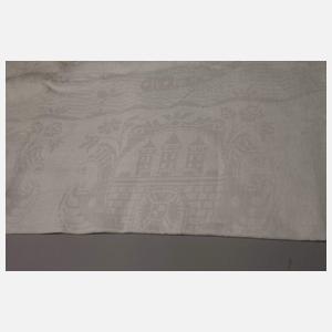 Gebilddamast-Prachttafeltuch mit Hamburger Wappen