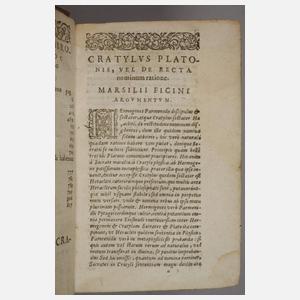 Divini Platonis Operum Omnium 1592