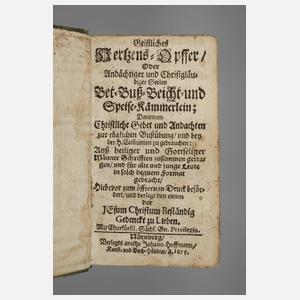 Andachtenbuch Nürnberg 1675