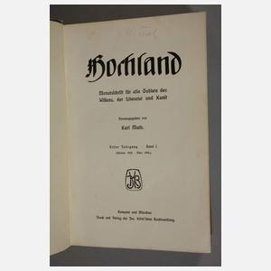 Sechs Bände Hochland