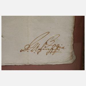 Brief Maximilian Joseph Kurfürst von Bayern