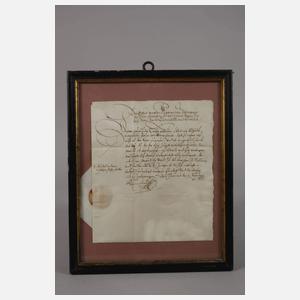 Brief Maximilian Churfürst von Bayern