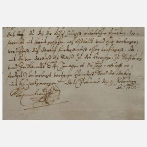 Brief Maximilian Churfürst von Bayern