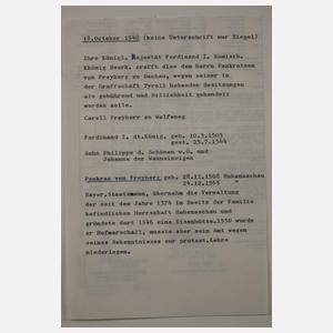 Brief Ferdinand I., Deutscher König