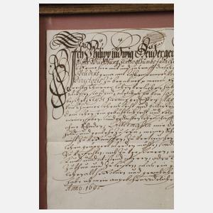 Lehensbrief über ein Tagwerk Wiesen