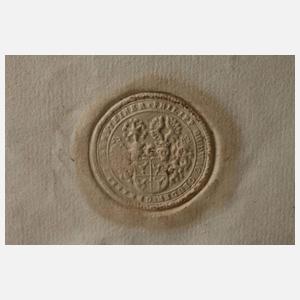 Lehensbrief über ein Tagwerk Wiesen