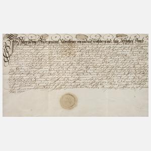 Lehensbrief über ein Tagwerk Wiesen