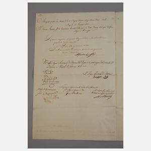 Brief von Ferdinand II., König beider Sizilien