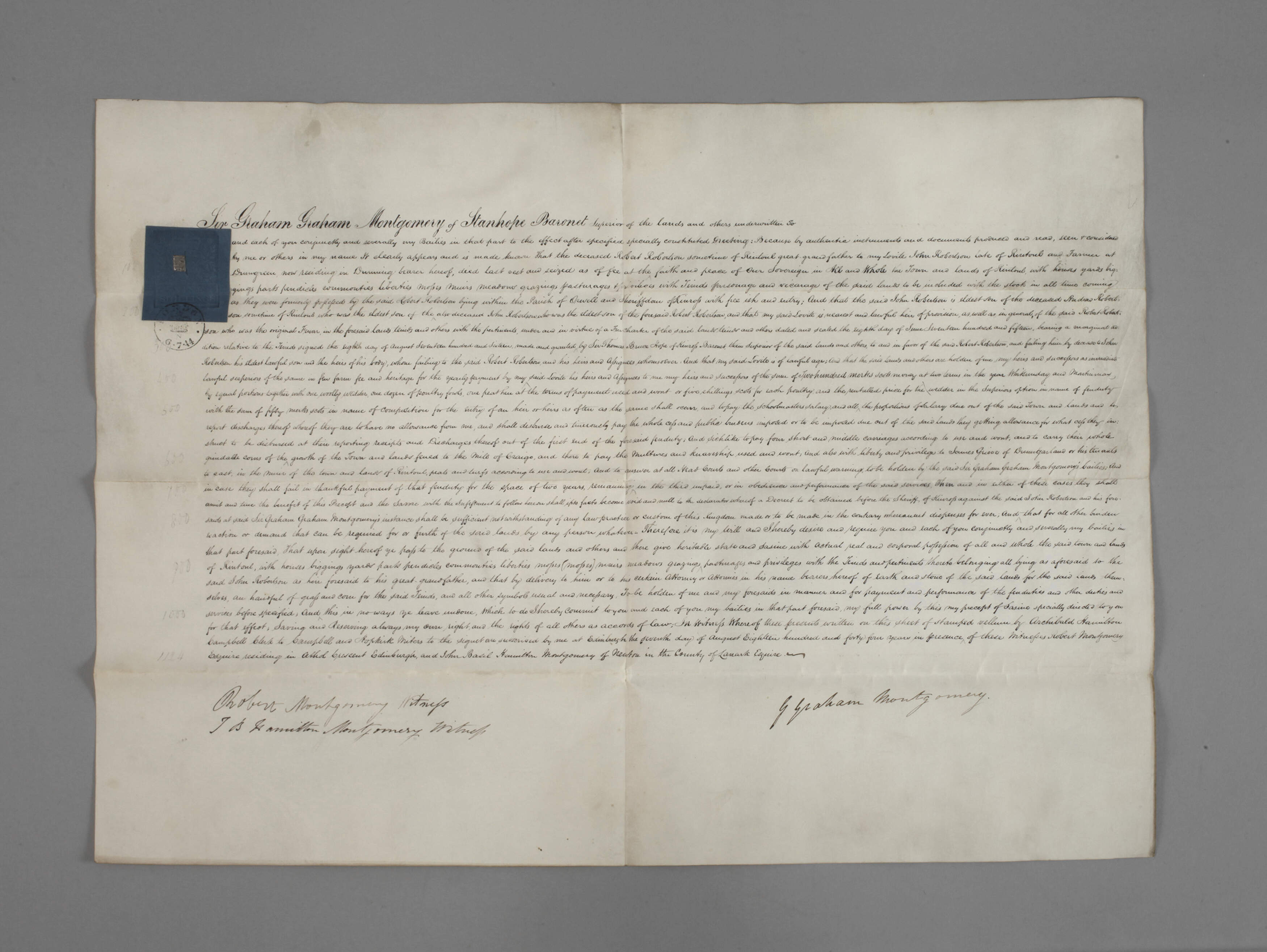 Brief von Graham Graham-Montgomery