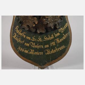 Jagdtrophäe aus Adelsbesitz