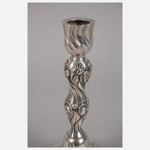 Silber einflammiger Kerzenleuchter