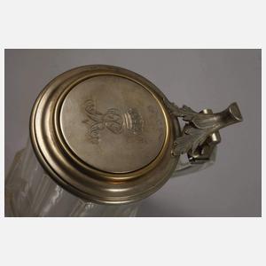 Krug mit Silberdeckel Bayerisches Königshaus