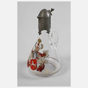 Steinschönau Wappenkännchen mit Montierung