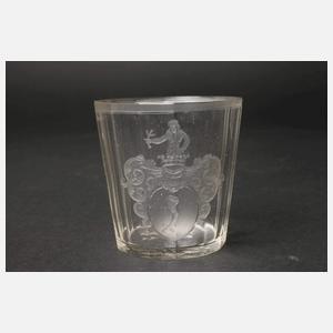 Sechs Schnapsbecher aus Adelsbesitz