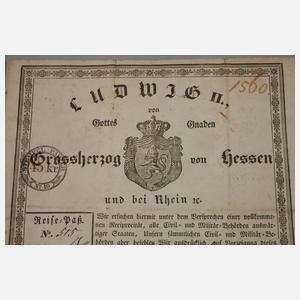 Reisepass für Ferdinand Scriba