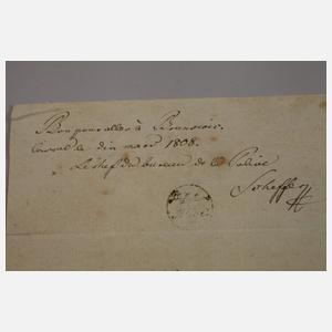 Reisepass für Georg Wilhelm Hosäus