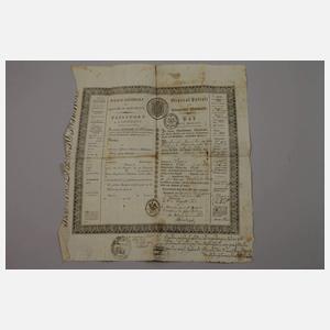 Zwei Wanderbücher Sachsen und Reisepass Westphalen