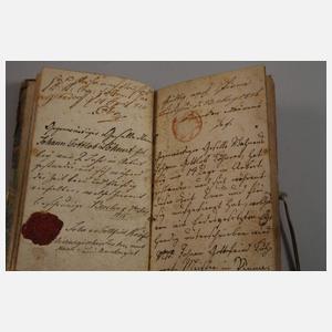 Zwei Wanderbücher Sachsen und Reisepass Westphalen