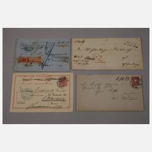 Konvolut Belege Altdeutschland