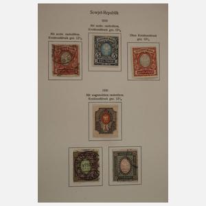 Briefmarkensammlung Russland