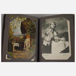 Postkartenalbum Trachten