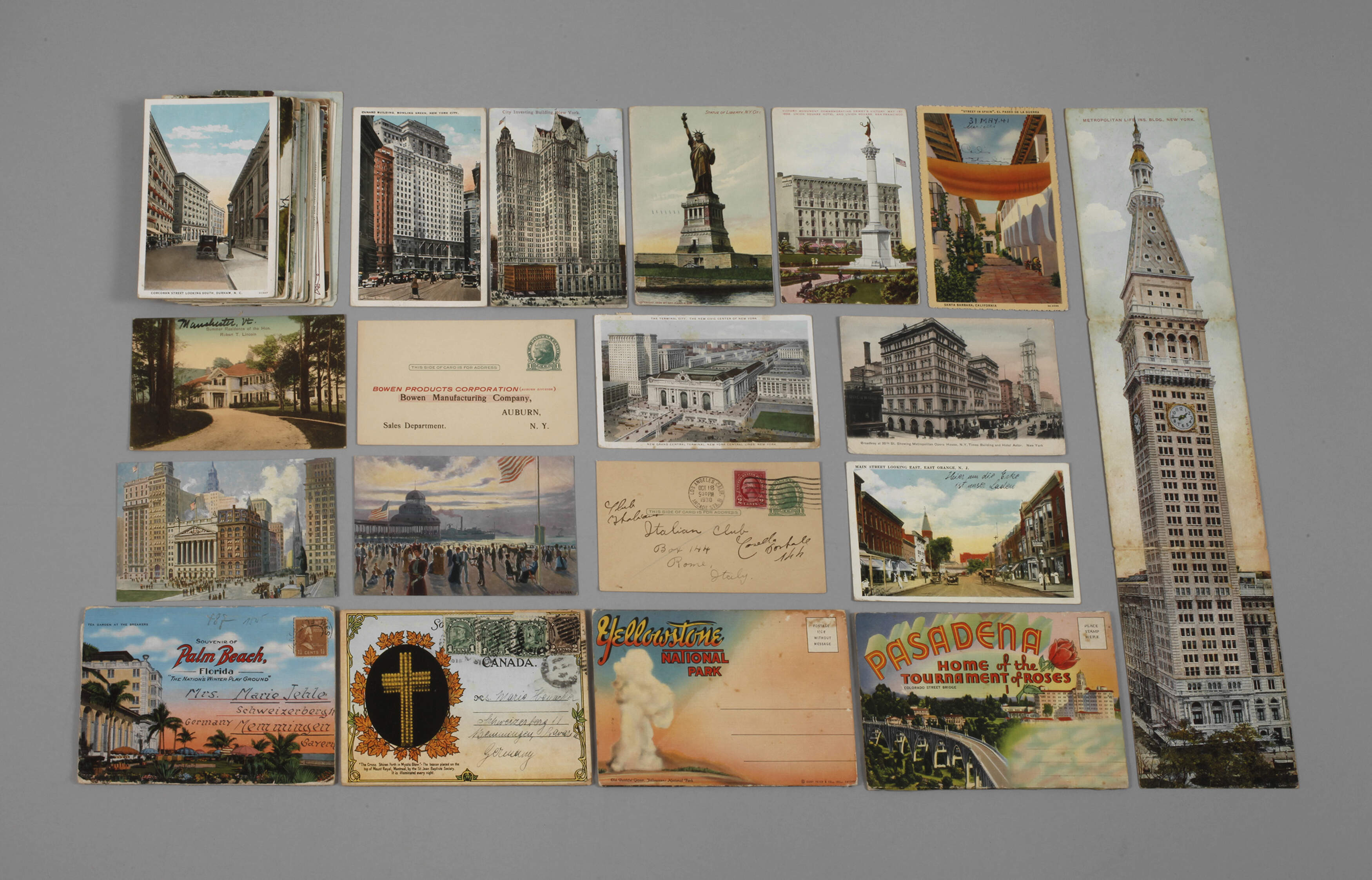 Konvolut Postkarten USA