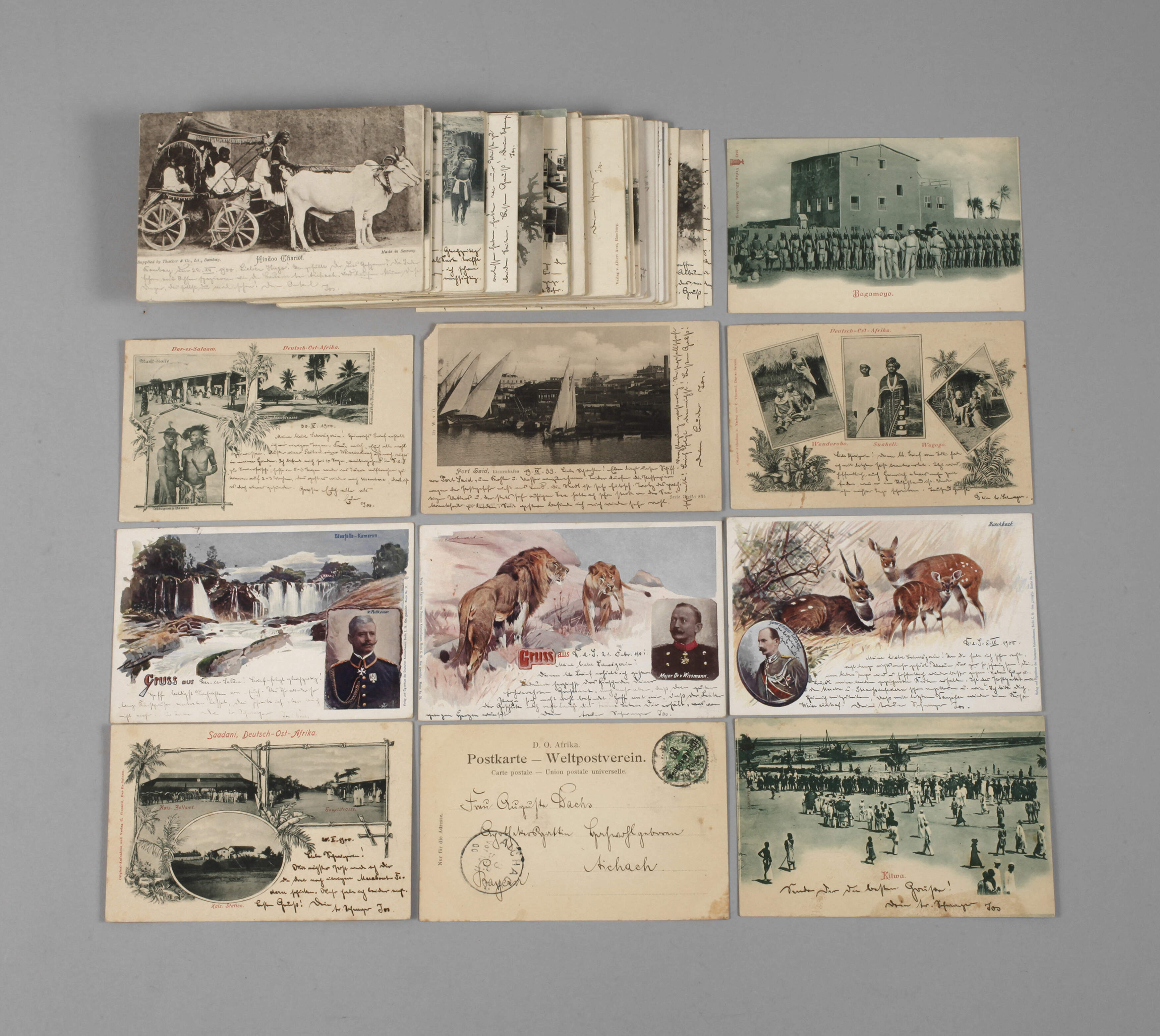 Konvolut Ansichtskarten Deutsch-Ost-Afrika