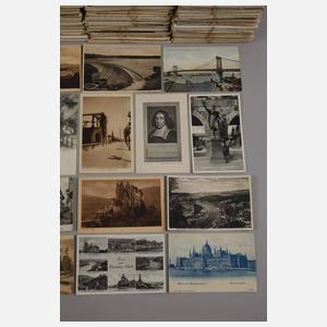 Konvolut Post- und Ansichtskarten